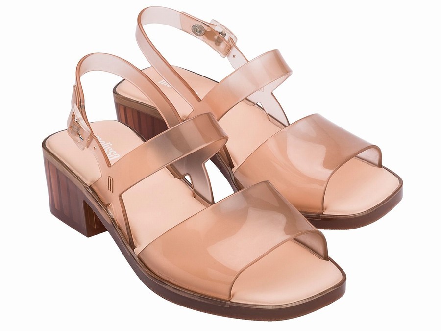 Zapatos Altos Melissa Cosmo Clear Mujer - Camello - Argentina OMX-840926